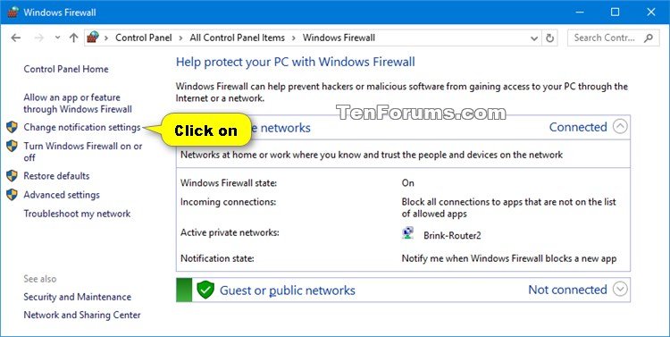 mcafee firewall settings windows 10
